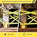 SWRT 2 Rolls Premium Yellow Caution Tape, 3 Inch x 1000FT(Total 2000FT) Bright Hazard Tape with Bold Black Text for Danger Zones/Sporting Events, Construction Tape for Crime Scenes/Halloween Decor