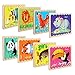 NEWSTYLE Rompecabezas de Madera, Infantiles Animal Pattern Juguete de Madera Puzzle, 8 PCS Doble Cara en Forma de Tira Jigsaw Educación y Aprendizaje Rompecabezas Juguetes (Animal)