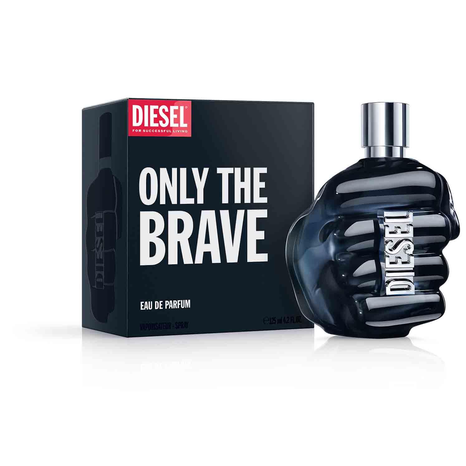 Diesel Only The Brave Eau de Parfum Uomo, Profumo Uomo Intenso e Persistente, Fragranza Energizzante, Note di Mandarino, Salvia Sclarea e Cuoio, A Lunga Durata, Profumo di Lusso per Uomo