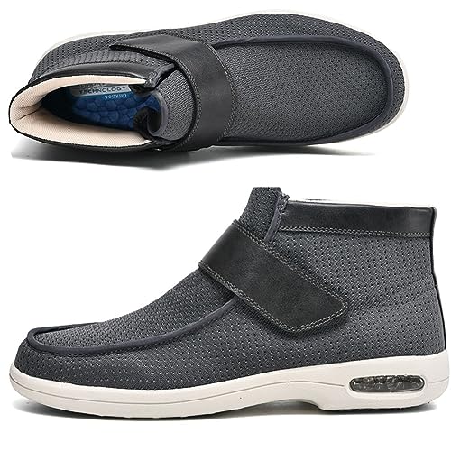 Plantar Fasciitis Shoes for Men Orthopedic Slippers Memory Foam Extra Wide Sandals Diabetic Boots Adjustable Non-Slip Ankle boots Outdoor shoes for Swollen Feet