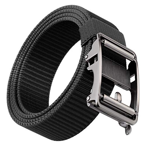 Sportmusies Fully Adjustable Ratchet Belt for Men Nylon Tactical Belts with Automatic Slide Buckle - Main Image
