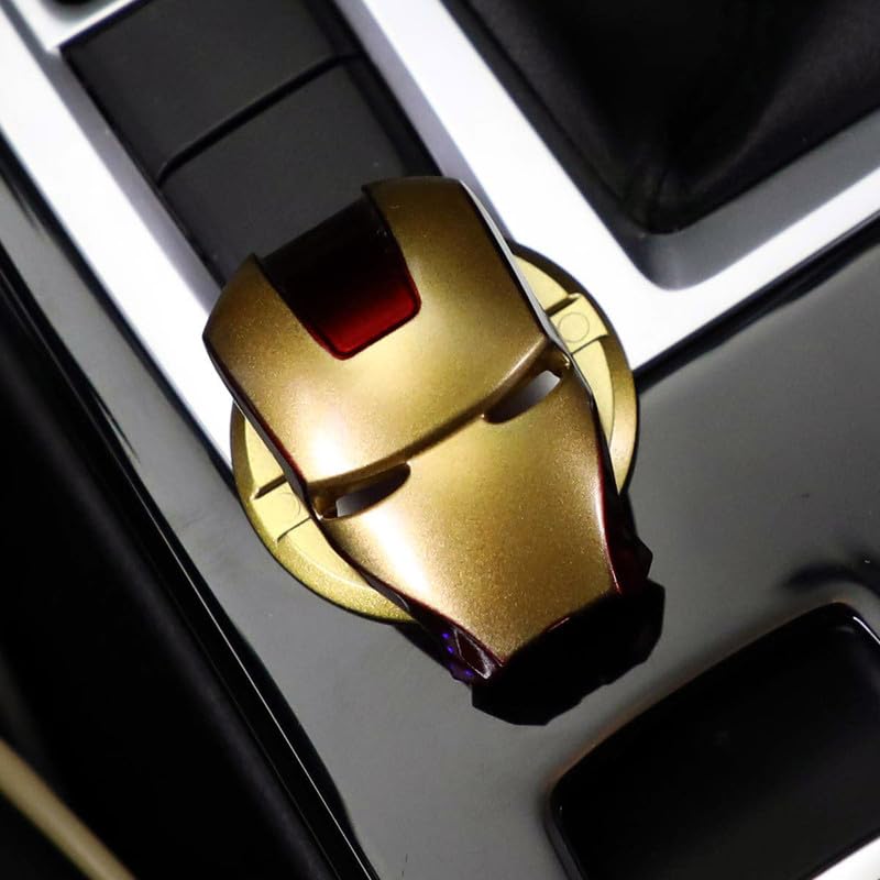 AFFITUDE AUTO Golden Red Car Start Stop Button Cover - Image 2