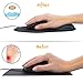Office Mousepad with Gel Wrist Support - Ergonomic Gaming Desktop Mouse Pad Wrist Rest - Design Gamepad Mat Rubber Base for Laptop Computer -Silicone Non-Slip Special-Textured Surface (02Grey)