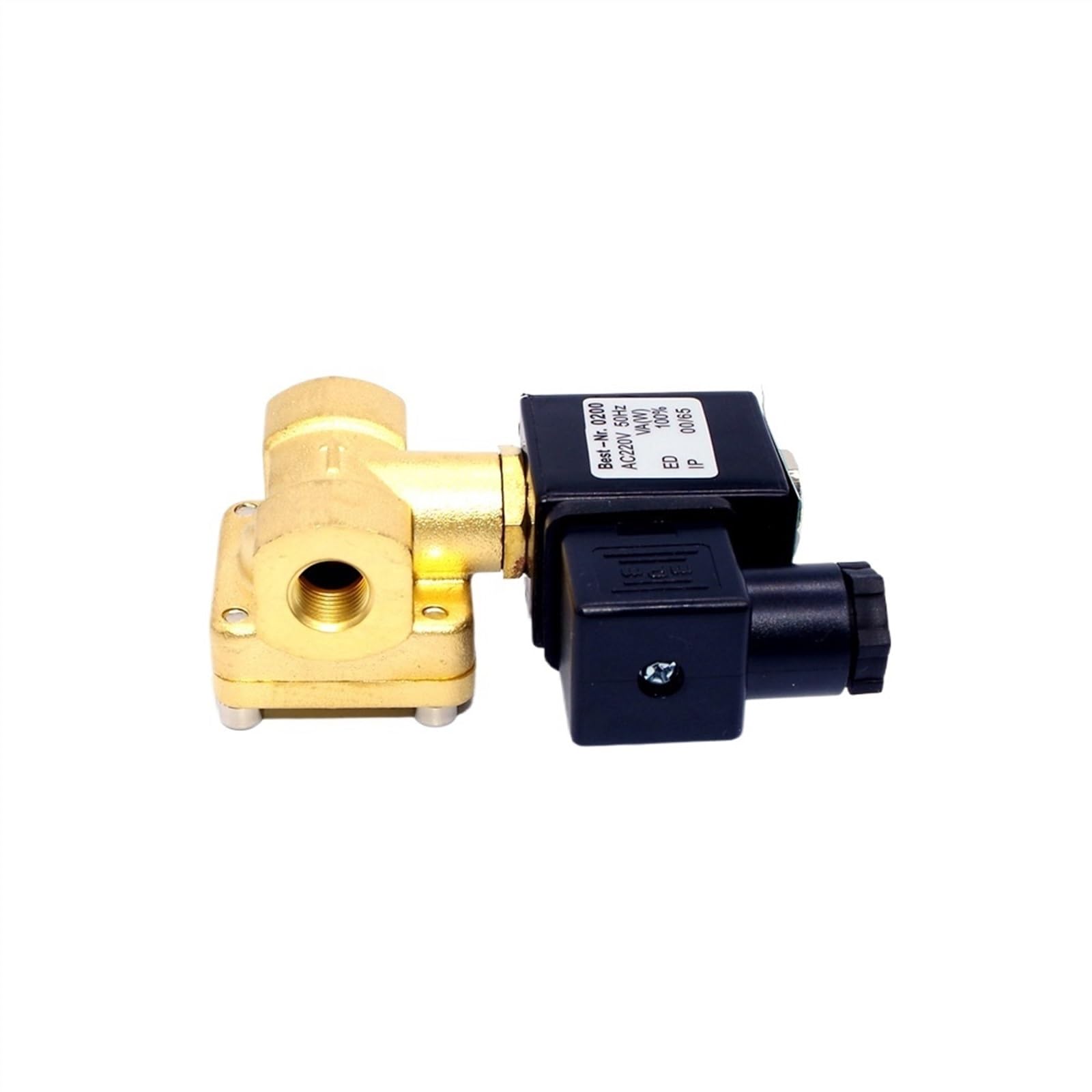 Mosiężny normalnie zamknięty elektryczny zawór elektromagnetyczny wody 24 V 240 V 1/2 "3/4" do średniej temperatury-1 szt.(0.5In 24vdc)