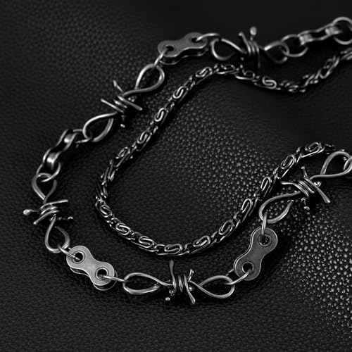 Image of Gothic Pants Chain Wallet Keychain Edgy Punk Hip Hop Waist Accessory for Jeans, Streetwear, and Rebel Women Men