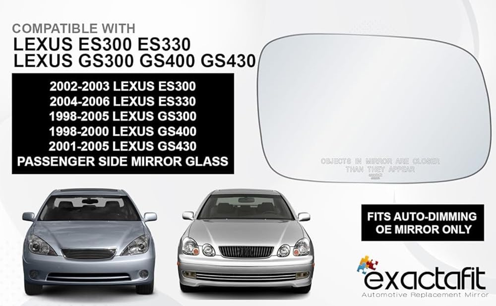 New Flat Driver Side Power Replacement Mirror Glass For 1999-2003 - Foto 7