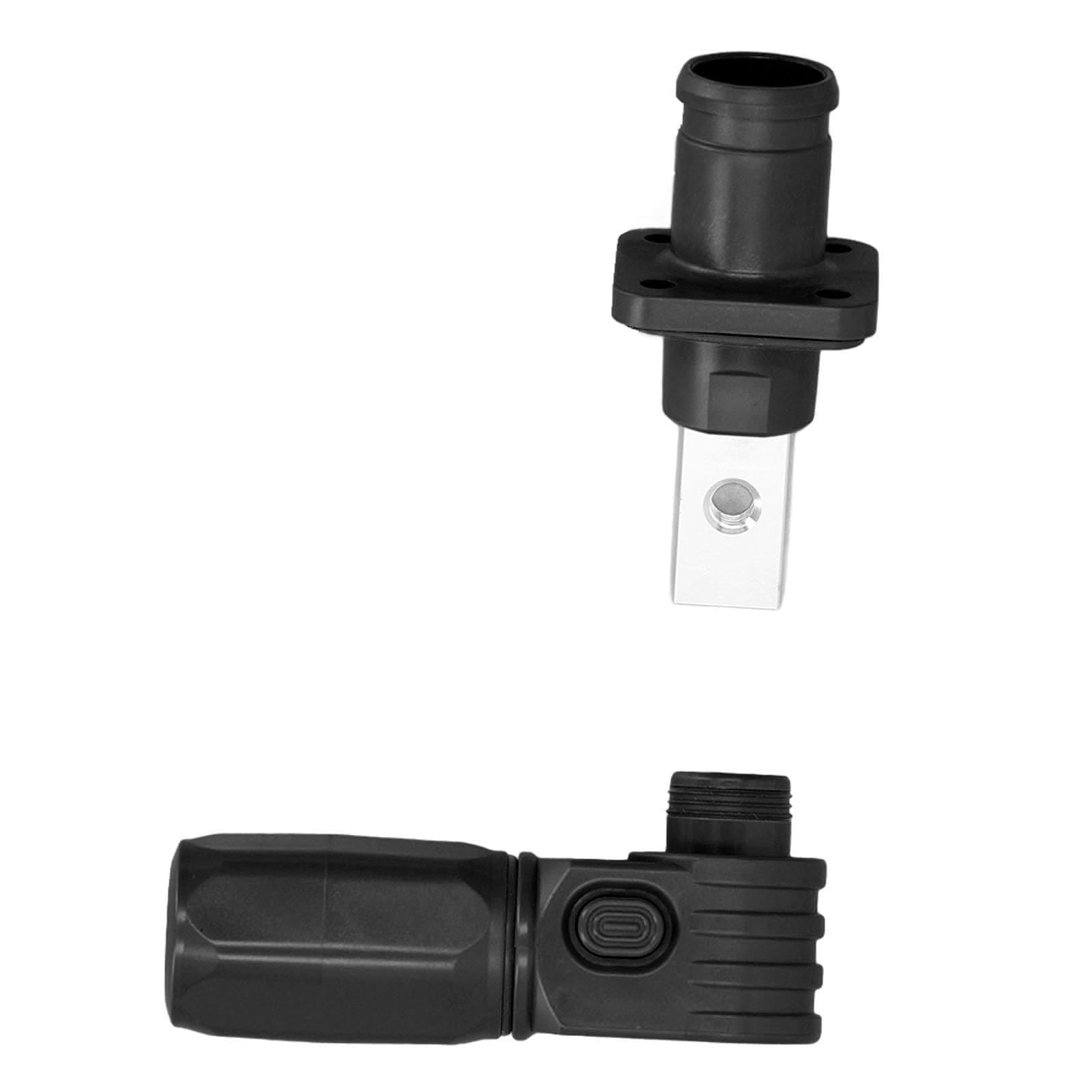 2Pz Connettore di stoccaggio della batteria di energia, Terminale a spina rapida M8 Connettore di alimentazione della batteria ad alta corrente impermeabile IP67 200A (BLACK)