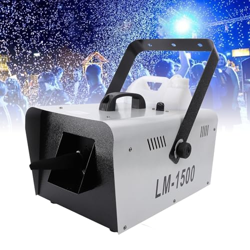 Máquina de nieve de 1500 W con control remoto para fiestas navideñas y bodas, fabricada en hierro premium para ambientes invernales interiores y exteriores (enchufe estadounidense, 100-240 V) miniatura 4