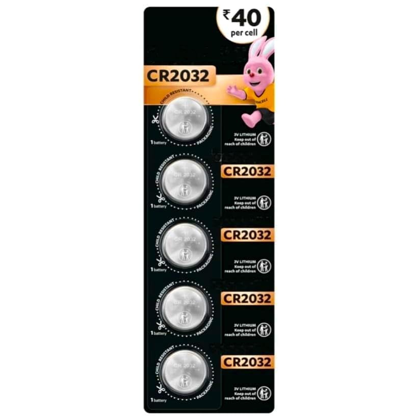 CR2032 3V Lithium Coin Battery - Long Lasting Battery - 5 Count-image-38