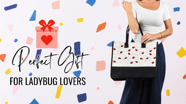 Bolso Tote de lona para mujer con cierre y correa miniatura 7