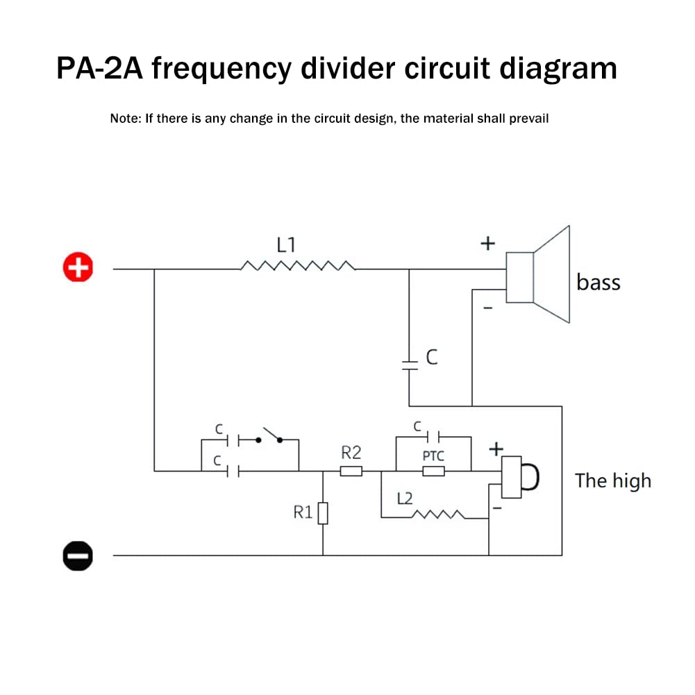 PA-2A 450W 2 Way Audio Speaker Divider Hi-Fi Crossover KTV Stage Crossover per Altoparlanti Professionali