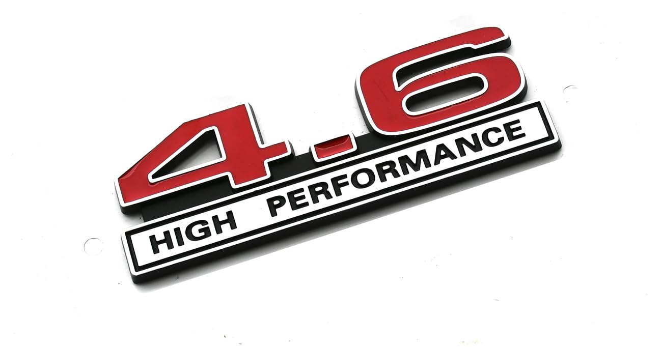 Pair Of 4.6L High Performance 3D Fender Emblem Badges – Self-Adhesive Car/Truck Decals (4.7 Inch) - View #3