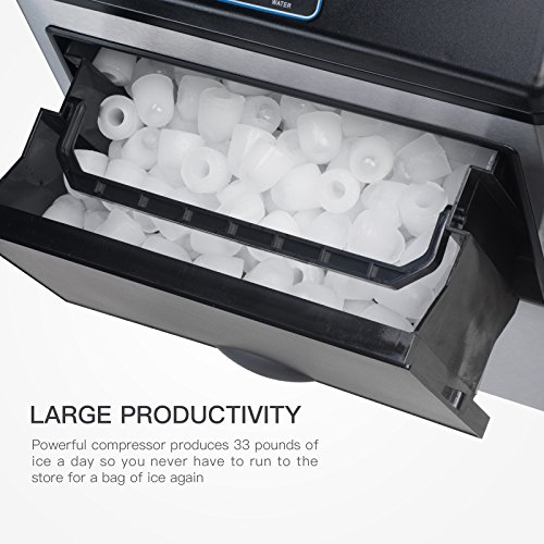 Máquina comercial para hacer hielo con dispensador de agua miniatura 4