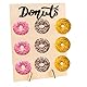 BbiuRer Donut Ständer, Holz Donut Wand mit 9 Löchern, Wiederverwendbarer Donut Halter für Hochzeiten, Geburtstage und DIY-Dekorationen, Stabiler Donut Stand mit Füßen