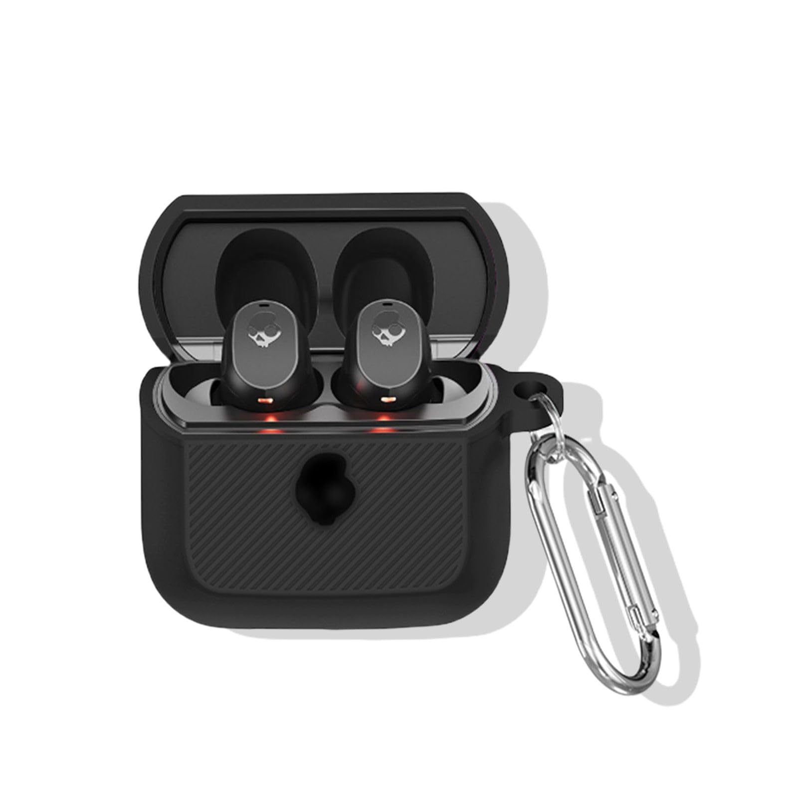 SKPY Premium Silicion Stylish Shockproof Case Compatible with Skullcandy Mod with Anti-Lost Carabiner Protective Cover for Boys Girls Womens Mens