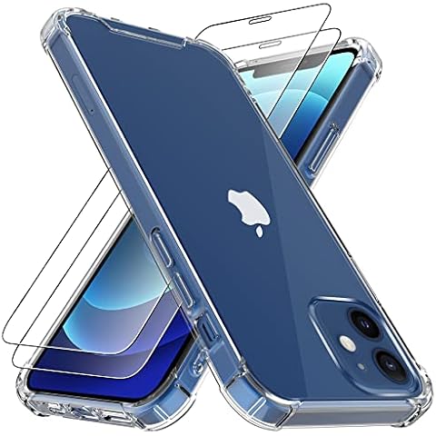 4youquality iPhone 12/12 Pro Case with Screen Protectors Cover