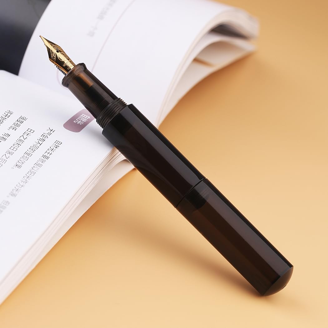 SIPLIV Majohn Wancai Mini Fountain Pen Pocket-Size Travel Pen Iridium Fine Nib Fountain Pen with 3 Pen Nibs - Image 2