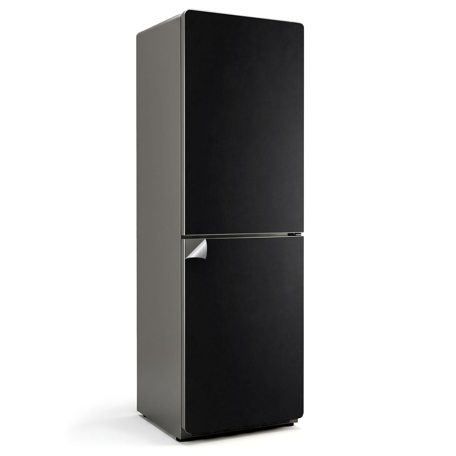 Autocollants pour Frigo abîmé : sticker noir 60x190 protection contre dégâts