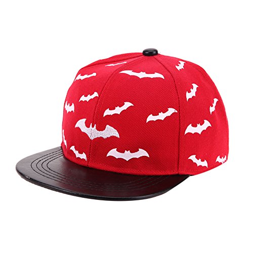 YouN Baby Baseball Cap Children Boys Girls Snapback Cap Kids Hiphop Hats(Red)
