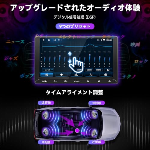 ATOTO A5 Lite ディスプレイ ATOTO A5L 2Din ディスプレイオーディオ 7型 ドラレコ付 無線
