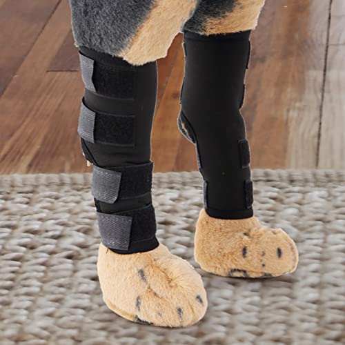 Haofy Attelle de Jambe Avant pour Chien SBR, 1 Paire de Sangles Réfléchissantes pour Chiens, stabilité de la Jambe Avant L, Couverture des Plaies, Soutien de l'arthrite, Récupération pour Chiens de