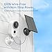 Wireless Security Outdoor Camera with Solar Panel: Battery Powered 1080p WiFi Night Vision Cameras for Home Outside Surveillance Works with Adorcam App