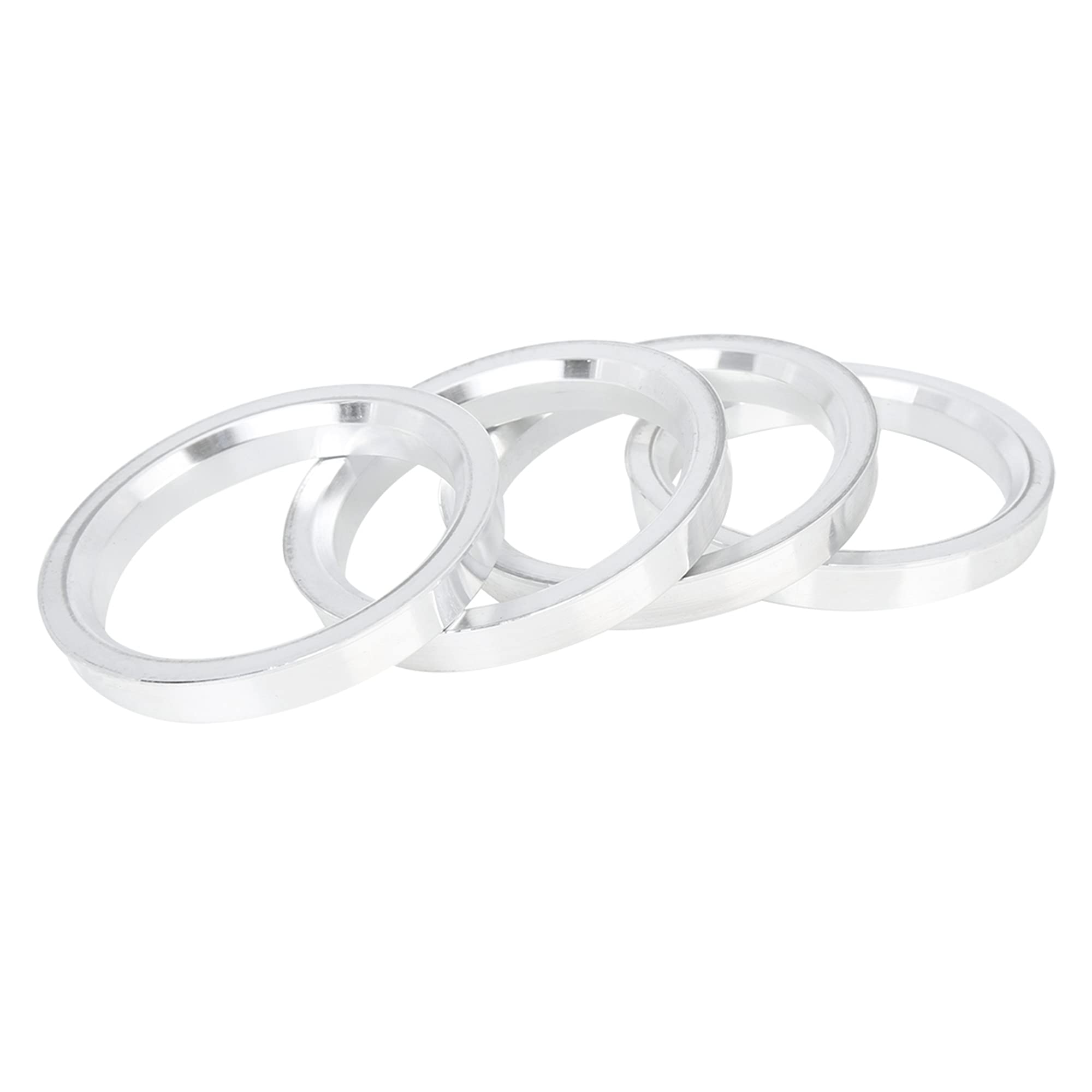 Pierścienie centrujące piastę, 4 szt. ID 54,1 mm 56,1 mm 60,1 mm 66,6 mm OD 54,1 mm 56,6 mm 73,1 mm do centrowania opon samochodowych pierścienie centrujące piastę otwór koła centrujące piastę(72.6 to