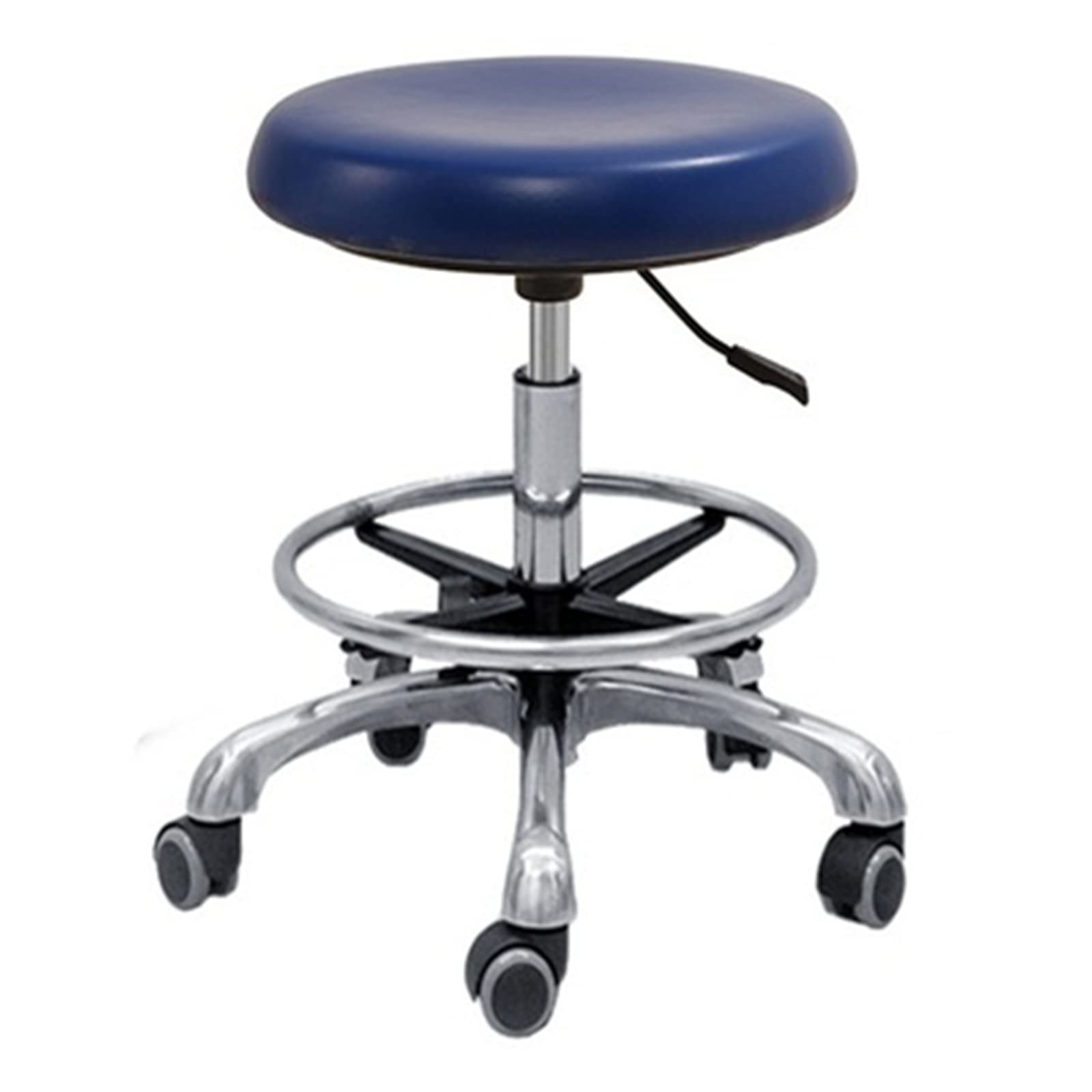 OZBMA 360° Swivel PU Saddle Stool with Armrests – Height Adjustable Salon & Barber Chair for Barbershop, Studio, or Home (A1)