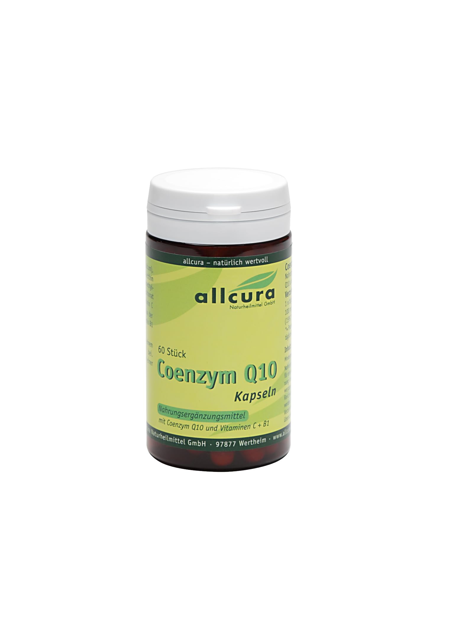 Coenzym Q10 100 mg Kapseln | Hochdosiert & vegan | Natürlich fermentiertes Q10 mit Vitamin C & B1 | Für Energie & Herz