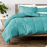 Bare Home Comforter Set - Twin/Twin Extra Long - Goose Down Alternative - Ultra-Soft - Premium 1800 Series - All Season Warmth (Twin/Twin XL, Aqua)
