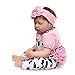 Reborn Baby Dolls Clothes Girl Pink Outfits for 20