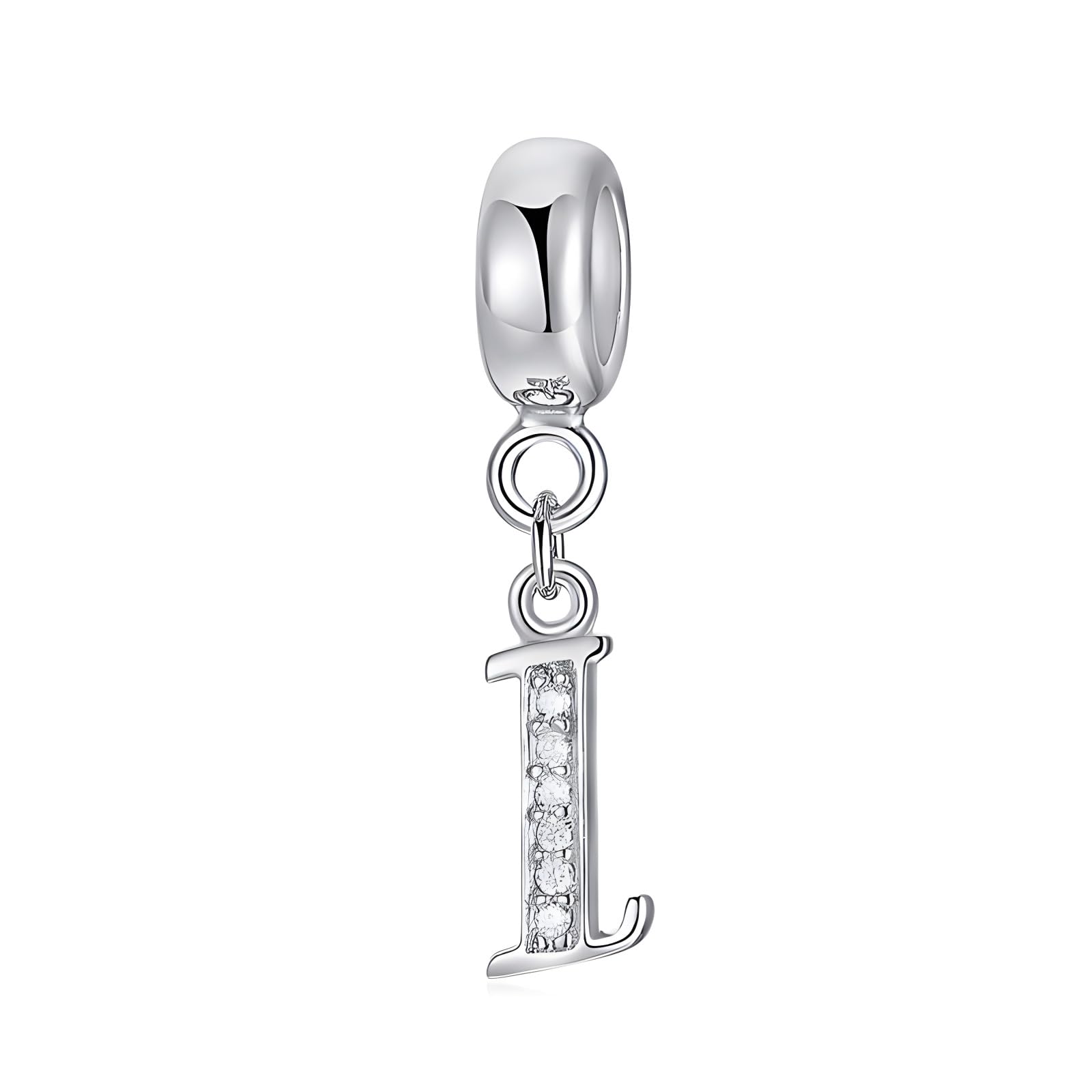 FLUFLO Charm Anhänger Damen Buchstabe A-Z für Armband 925 Sterling Silber Charms Beads passend für Pandora Armband und Halskette, Kompatibel mit Europäischen Armbänder für Frauen Mädchen X238