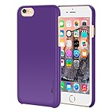 iPhone 6s Plus Case, Apple iPhone 6s Plus, roocase Ultra Slim Fit Thin Lightweight Shell Case [Median] Protective Pefect Fit Non Slip Soft Matte Cover for Apple iPhone 6 Plus , Purple