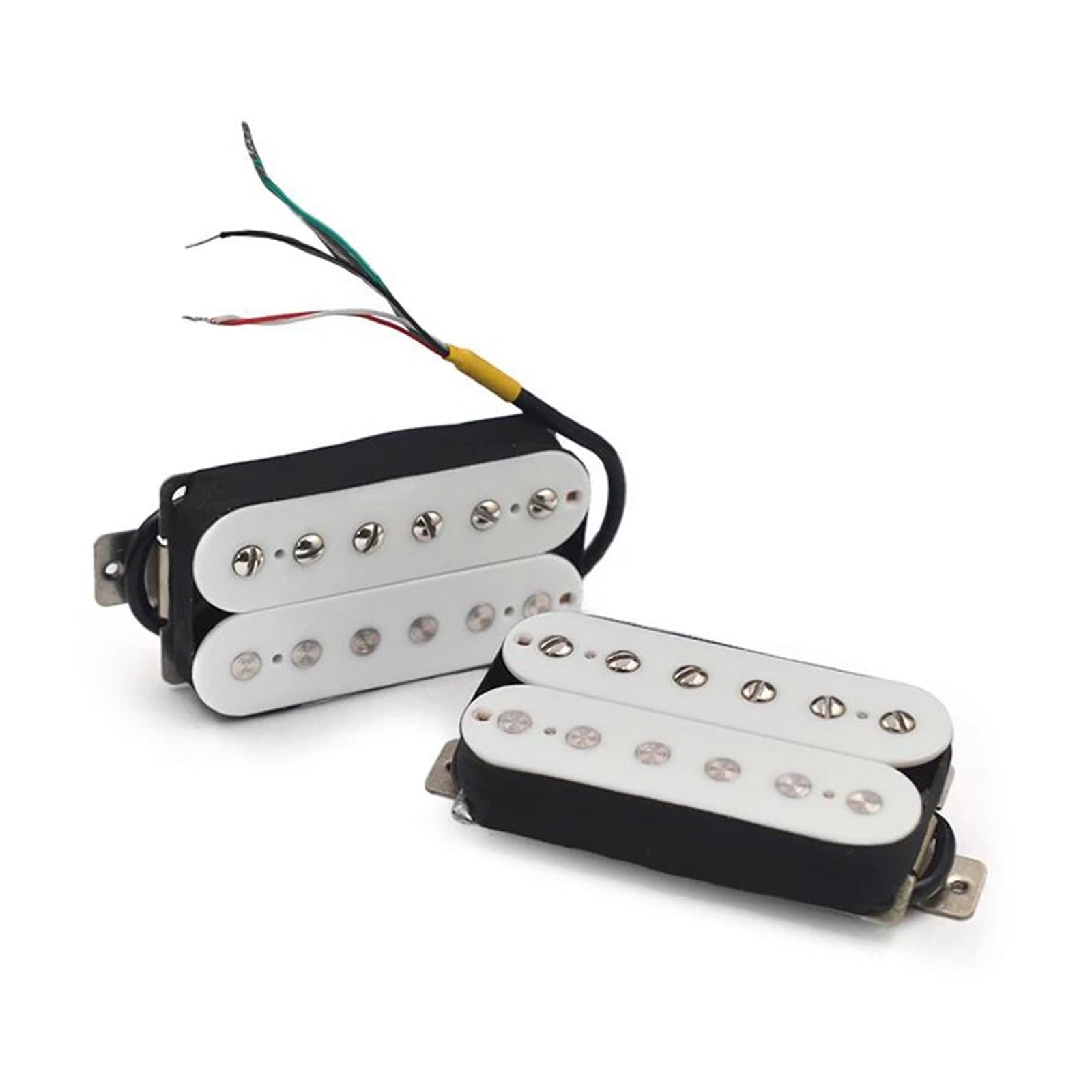 Bk Or White Alnico 2 Przetworniki Do Gitary Elektrycznej Akcesoria Do Humbuckerów(White N B)