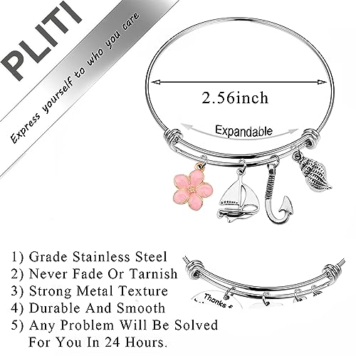 PLITI Princess Ocean Bracelet - Polynesian Inspired Fan Gift for Beach Lovers2