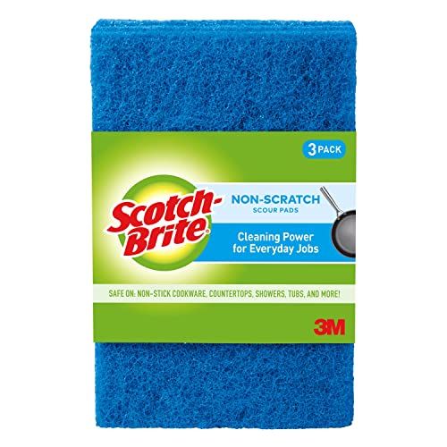 image for Scotch-Brite Non-Scratch Scour Pads, Scouring Pads for Kitchen and Dis