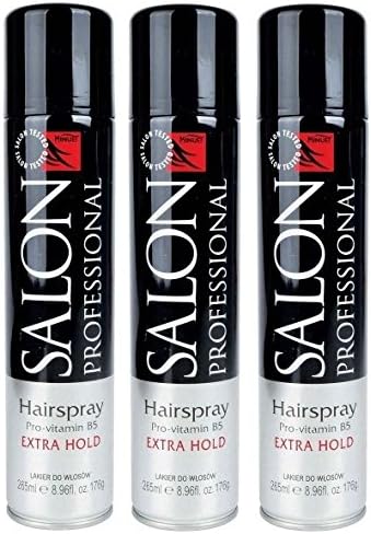 3X Minuet Salon Professional Hairspray Extra Hold Pro-Vitamin B5 & UV Filter 265ml