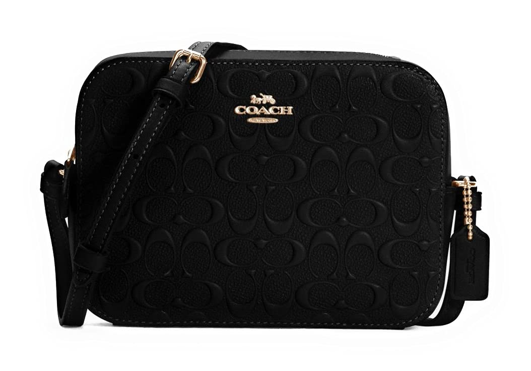 Coach WOMENS MINI CAMERA BAG IN SIGNATURE LEATHER 2403 (IM/Black)