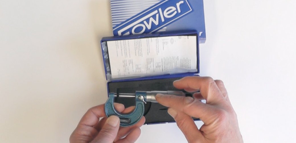 Fowler 52-240-001-1, Outside Inch Micrometer with 0-1" Measuring Range