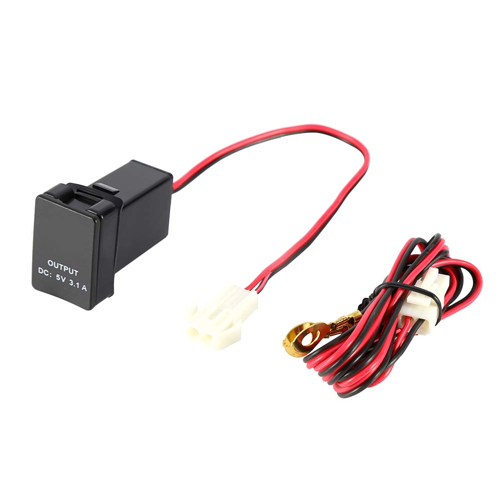 KIMISS Podwójny Adapter ładowarki USB do Samochodów — DC 12–24 V do 5 V 3,1 A — Wodoodporna Konstrukcja | Elektronika/Akcesoria Zasilające/Przetwornice Mocy