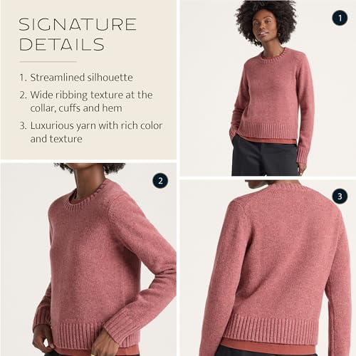 Image of Pendleton Women's Shetland Crew, 100% Soft Knit Wool Pullover, Classic Crewneck, Relaxed Fit, Comfortable Long-Sleeve Top