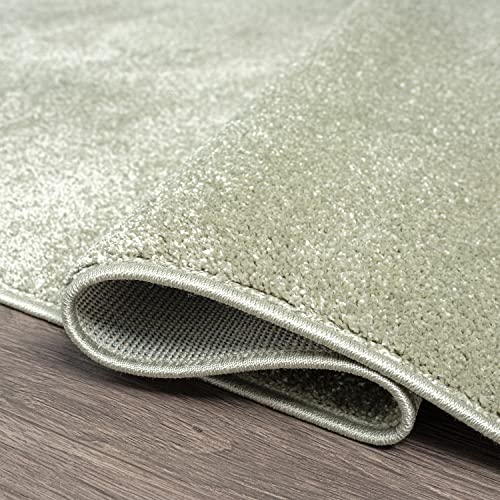 JONATHAN Y Haze Solid Low-Pile Green Indoor Area Rug 9x12, Coastal,Bohemian,Minimalist,Classic, Easy-Cleaning for Living Room,Bedroom,Kitchen,Pet Friendly,Non-Shedding (SEU100O-9) - Image 4