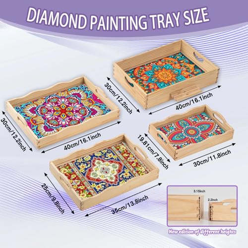 EWJRNSF Diamond Art Kit for Adults Wooden Tray with 50% Discount - Image 2