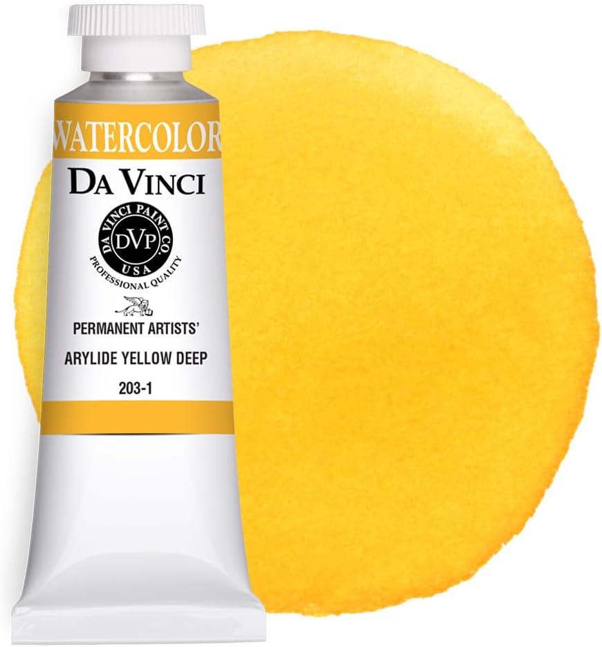 DA VINCI PAINTS Professional Artist Watercolor Paint, Payne's Gray, 15mL