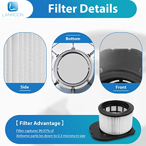 Image of IZ862H Filter for Shark IZ862H Stratos Vacuum, Fit for Shark IZ562H UZ565H Pro IZ540H IZ840 IZ800 Vacuum Part XPSMFIZ700and XFFKIZ700, 2 Pack Filter 4 Pack Foam & Felt Filter Kit