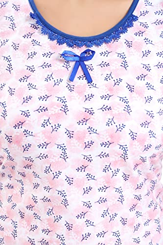 Image of ATTEMPT Women's Cotton Printed Knee Length Night Dress
