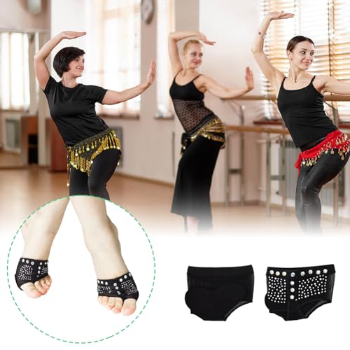 Joyzan Dance Paws Pad, Half Sole Shoes Ballet Lyrical Bare Foot Undies Thongs Protection Fitness Yoga Wear Bare Toe Belly Contemporary Professional Socks Protector Cushion Kids Women Girls Men 1 Pair3