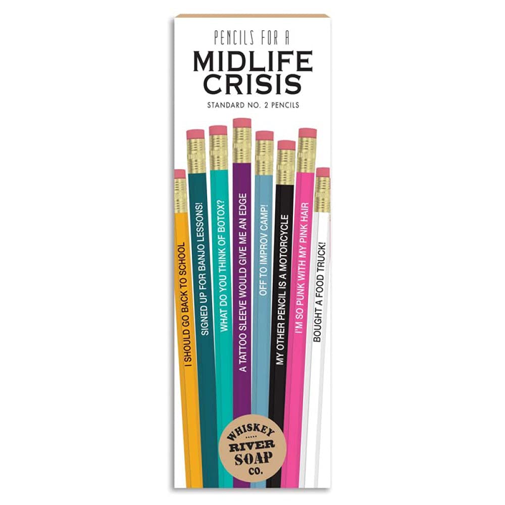 Amazon.com : Whiskey River Soap Whiskey River - Pencils for Midlife Crisis  (MIC-P) : Arts, Crafts & Sewing