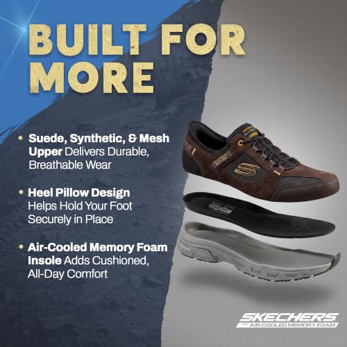 Image of Skechers Men's Oak Canyon Consistent Winne | Hands Free Slip-ins, Relaxed Fit, Air-Cooled Memory Foam, Trail, Casual