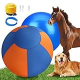 GRETMIX Balle de troupeau de 45,7 cm pour chiens, jouet de troupeau double couche avec housse de protection, balle géante durable pour berger australien, bouvier, border collie pour jouer en plein air